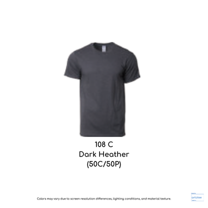 T-Shirt Unisex 180gsm Cotton | Dark Heather | 108C | 76000