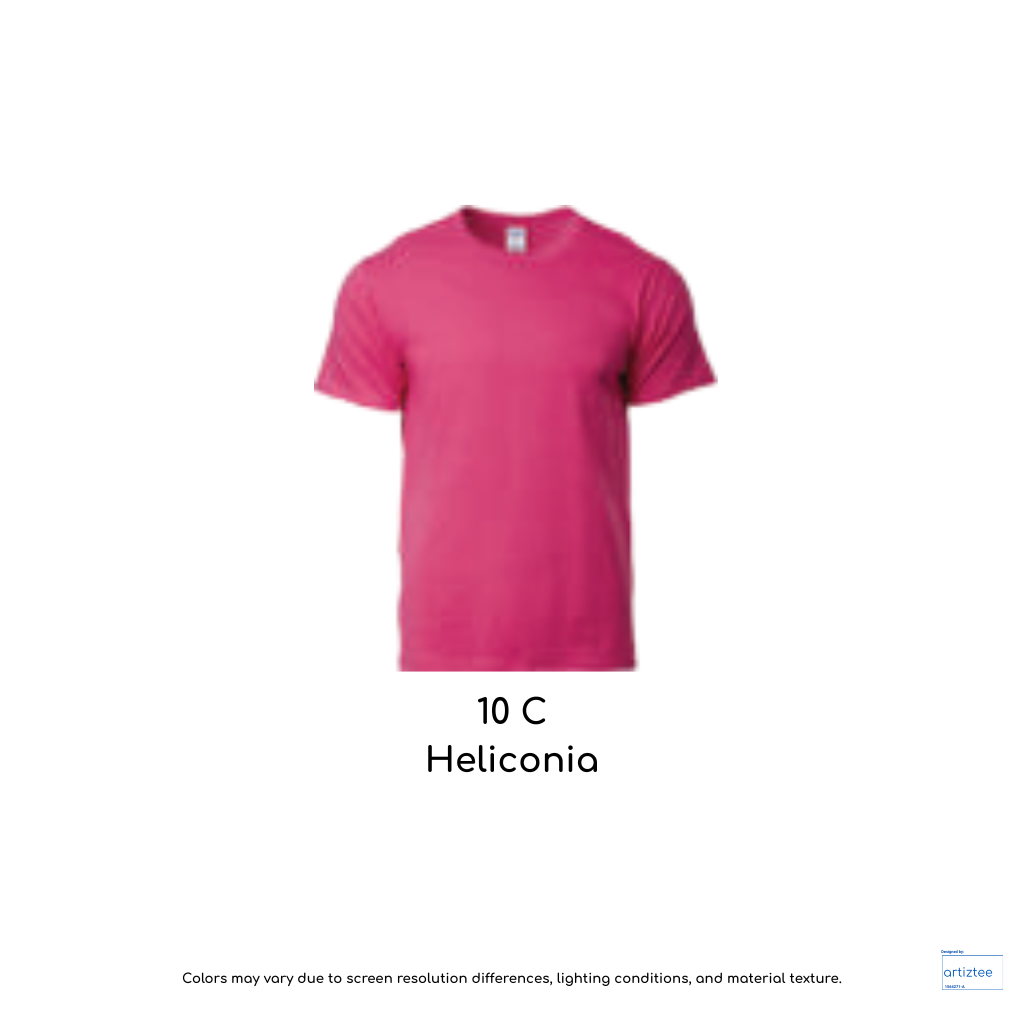 T-Shirt Unisex 180gsm Cotton | Heliconia | 10C | 76000