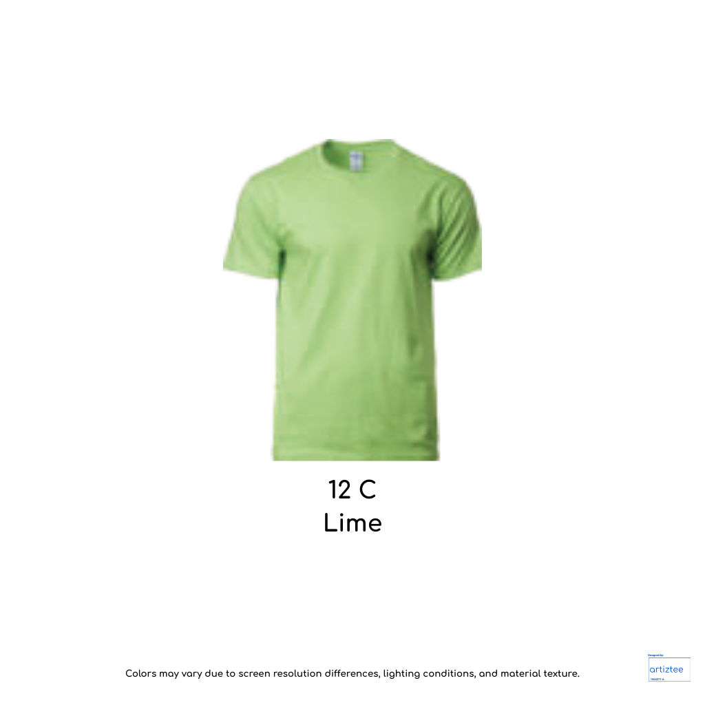 T-Shirt Unisex 180gsm Cotton | Lime | 12C | 76000