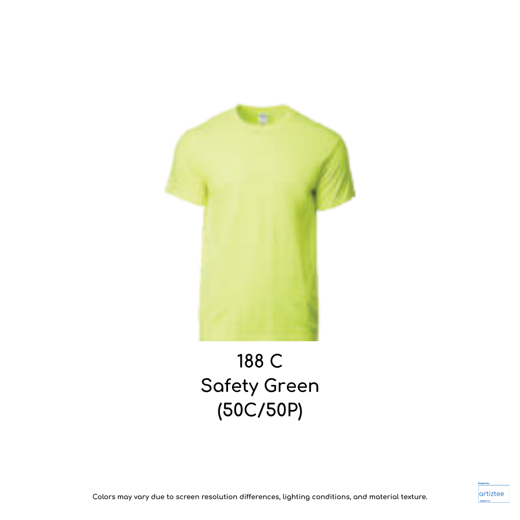 T-Shirt Unisex 180gsm Cotton | Safety Green | 188C | 76000