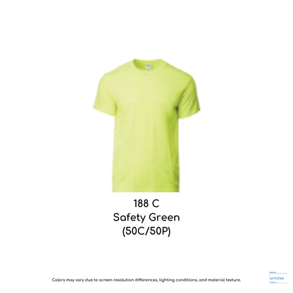 T-Shirt Unisex 180gsm Cotton | Safety Green | 188C | 76000