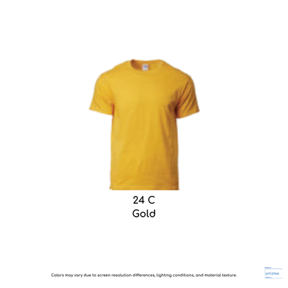 T-Shirt Unisex 180gsm Cotton | Gold | 24C | 76000