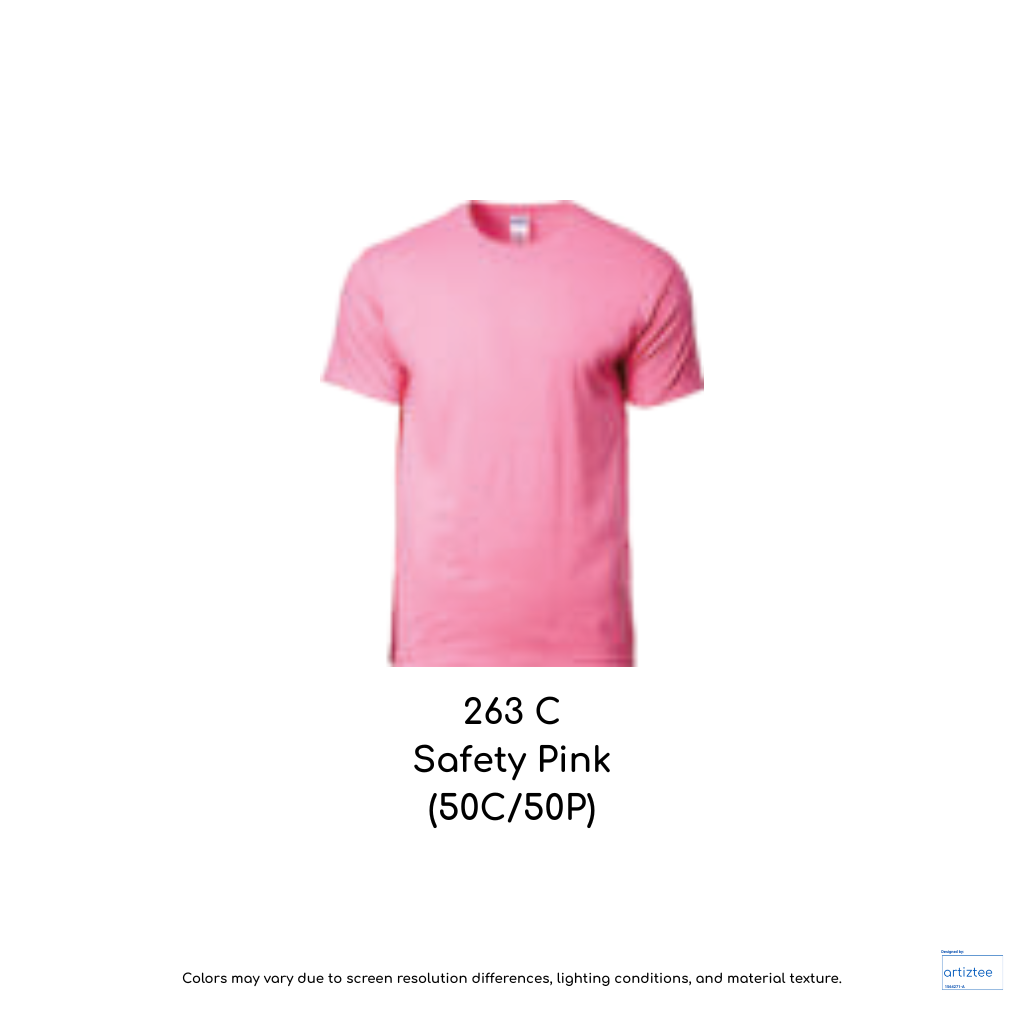 T-Shirt Unisex 180gsm Cotton | Safety Pink | 263C | 76000