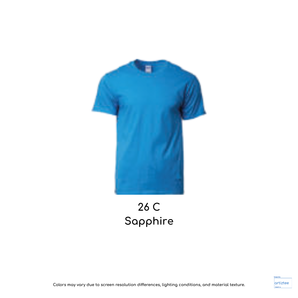 T-Shirt Unisex 180gsm Cotton | Sapphire | 26C | 76000