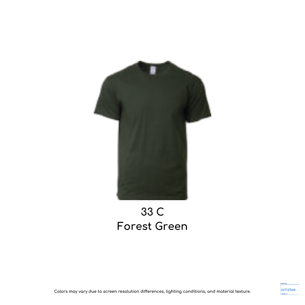 T-Shirt Unisex 180gsm Cotton | Forest Green | 33C | 76000