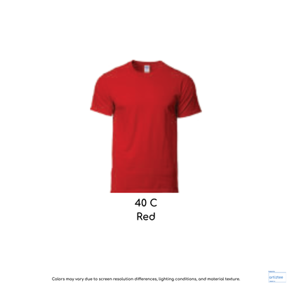 T-Shirt Unisex 180gsm Cotton | Red | 40C | 76000