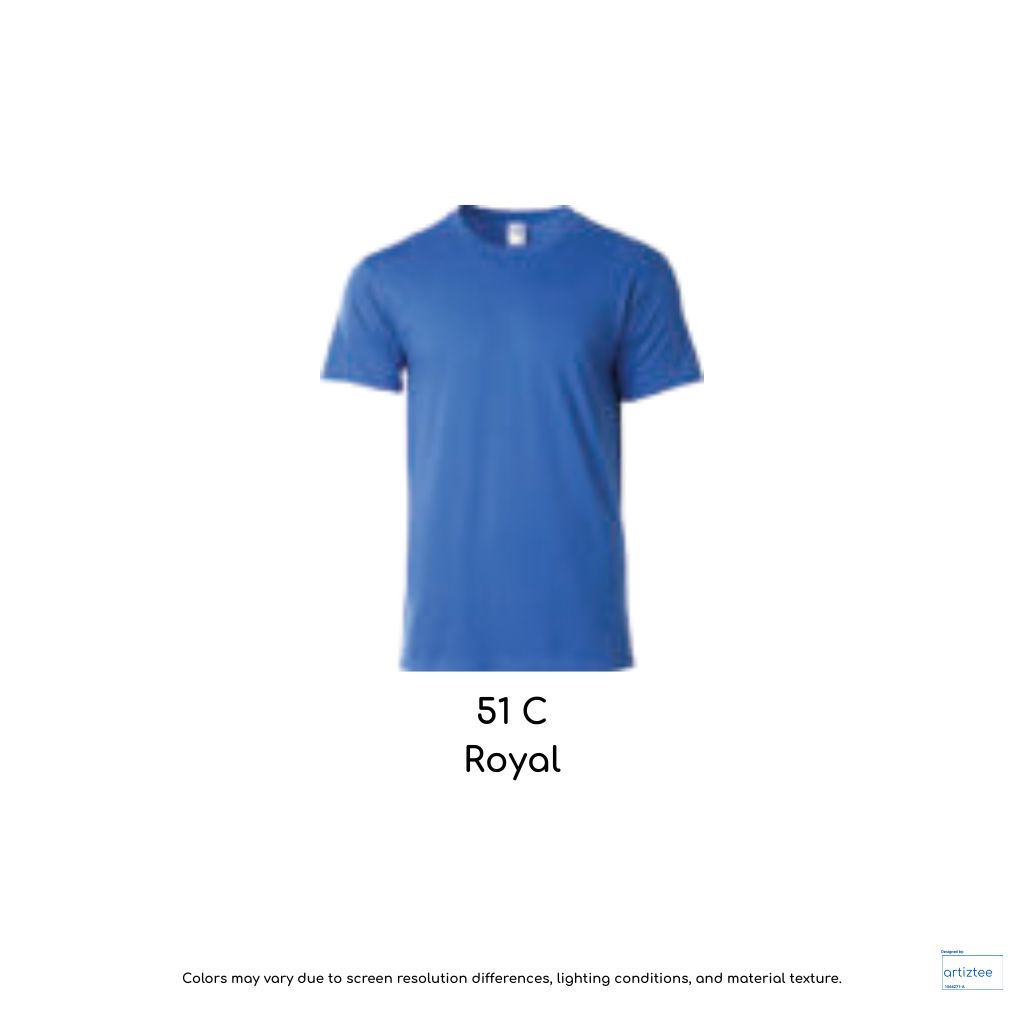T-Shirt Unisex 180gsm Cotton | Royal | 51C | 76000