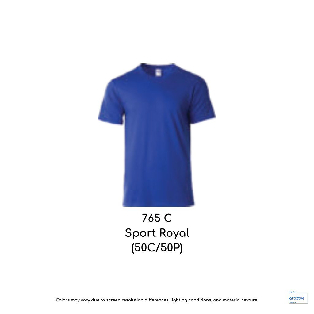T-Shirt Unisex 180gsm Cotton | Sport Royal | 765C | 76000