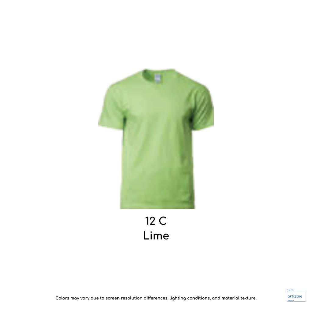 T-Shirt Youth Unisex 180gsm Cotton Lime 12C 76000B