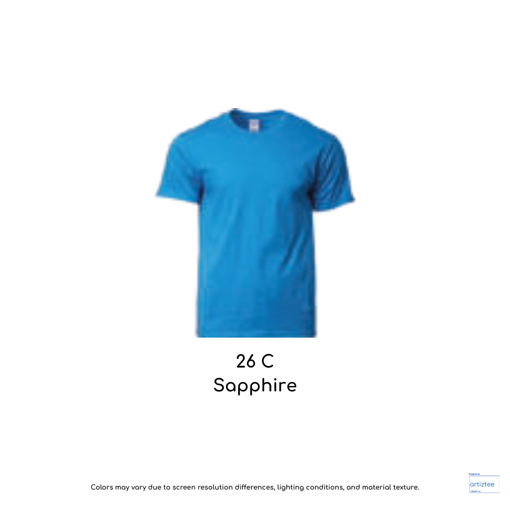 T-Shirt Youth Unisex 180gsm Cotton Sapphire 26C 76000B