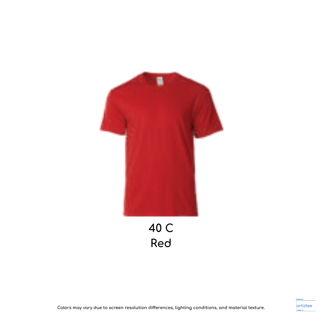 T-Shirt Youth Unisex 180gsm Cotton Red 40C 76000B