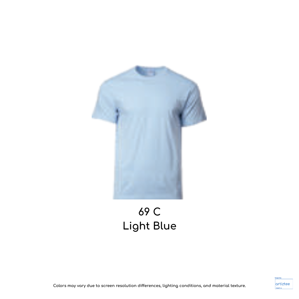 T-Shirt Youth Unisex 180gsm Cotton Light Blue 69C 76000B