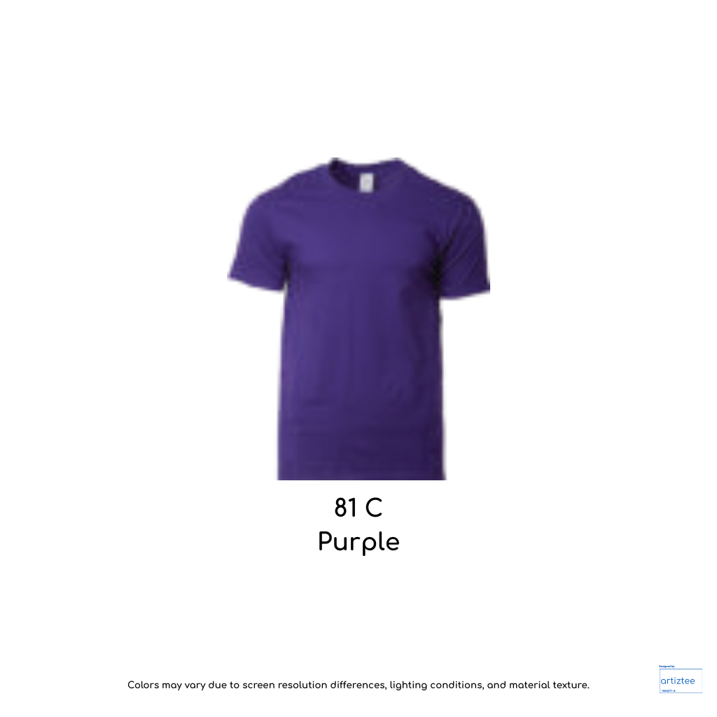 T-Shirt Youth Unisex 180gsm Cotton Purple 81C 76000B