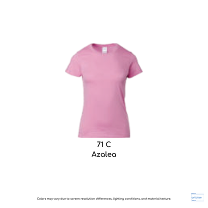 Ladies T-Shirt 180gsm Female | Azalea | 76000L 71C