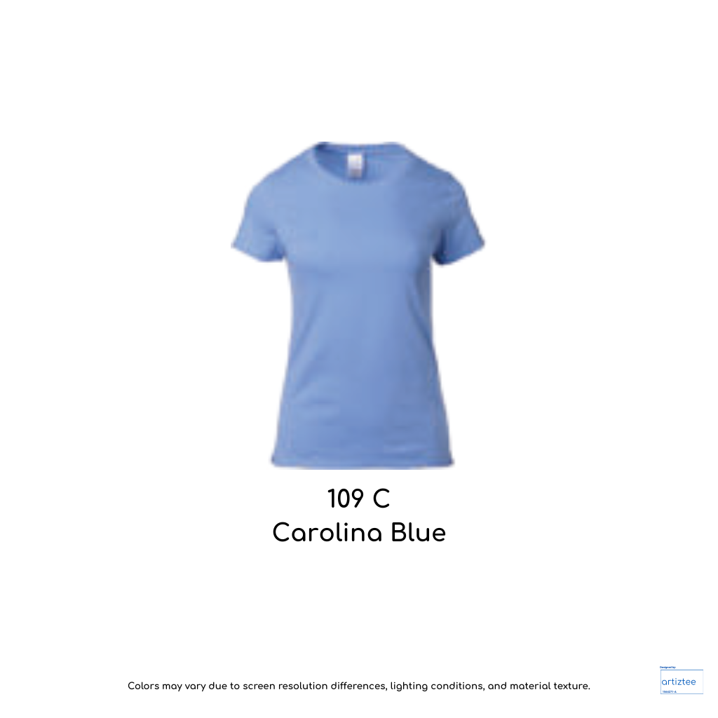Ladies T-Shirt 180gsm Female | Carolina Blue | 76000L 109C