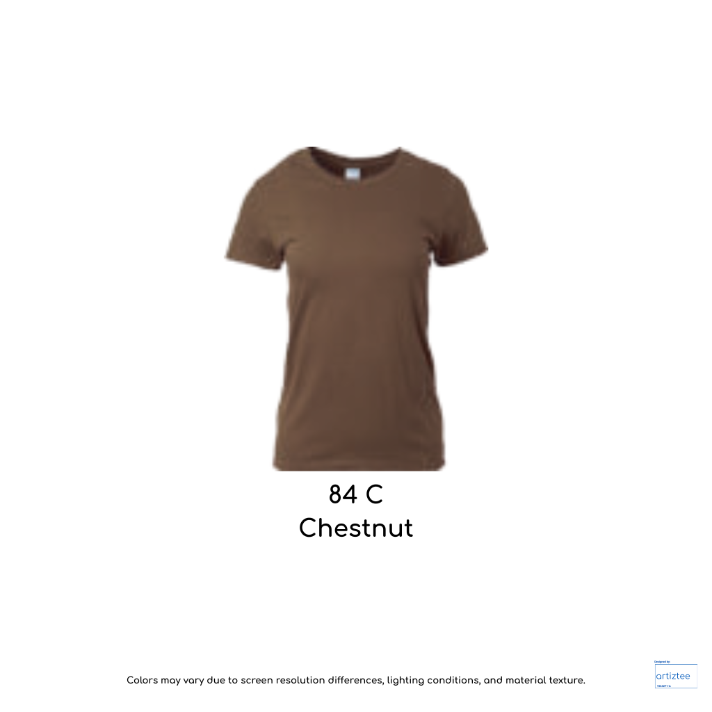 Ladies T-Shirt 180gsm Female | Chestnut | 76000L 84C