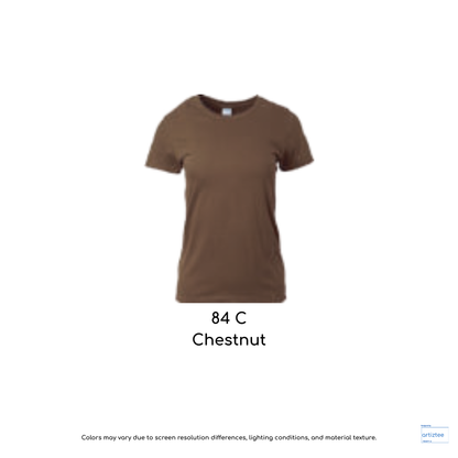 Ladies T-Shirt 180gsm Female | Chestnut | 76000L 84C