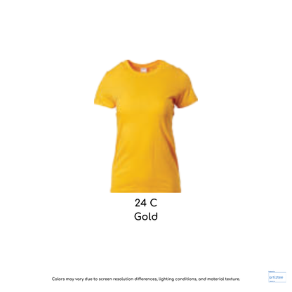 Ladies T-Shirt 180gsm Female | Gold | 76000L 24C