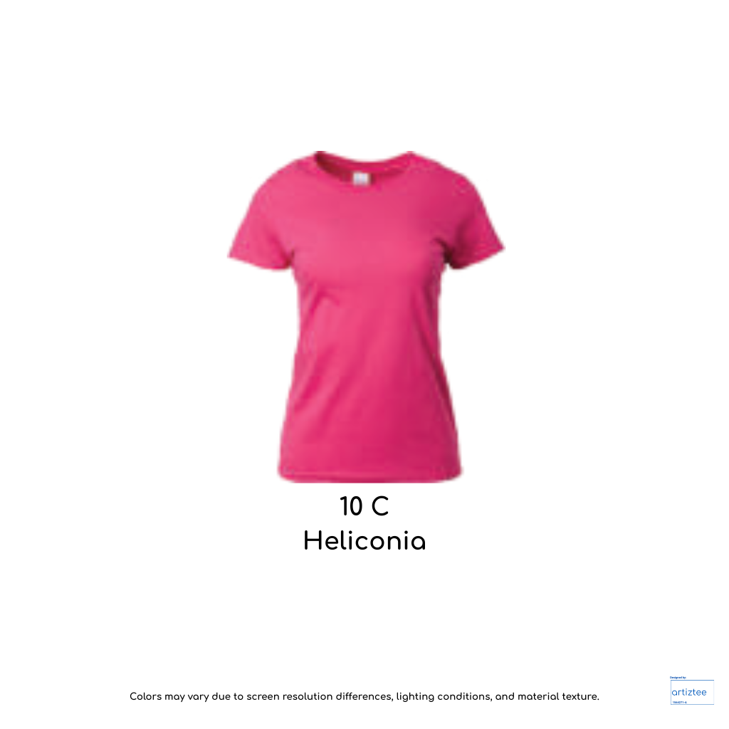 Ladies T-Shirt 180gsm Female | Heliconia | 76000L 10C