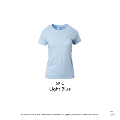 Ladies T-Shirt 180gsm Female | Light Blue | 76000L 69C