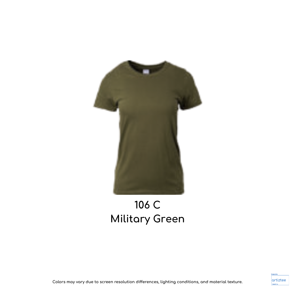 Ladies T-Shirt 180gsm Female | Military Green | 76000L 106C
