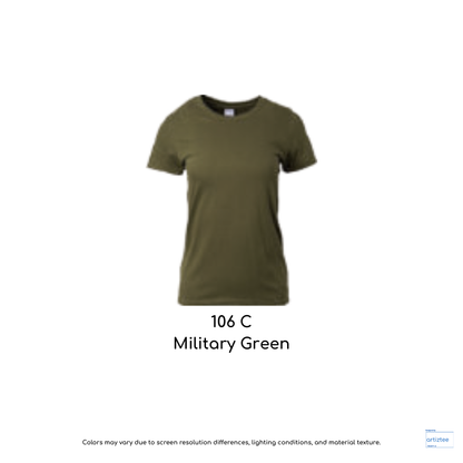 Ladies T-Shirt 180gsm Female | Military Green | 76000L 106C