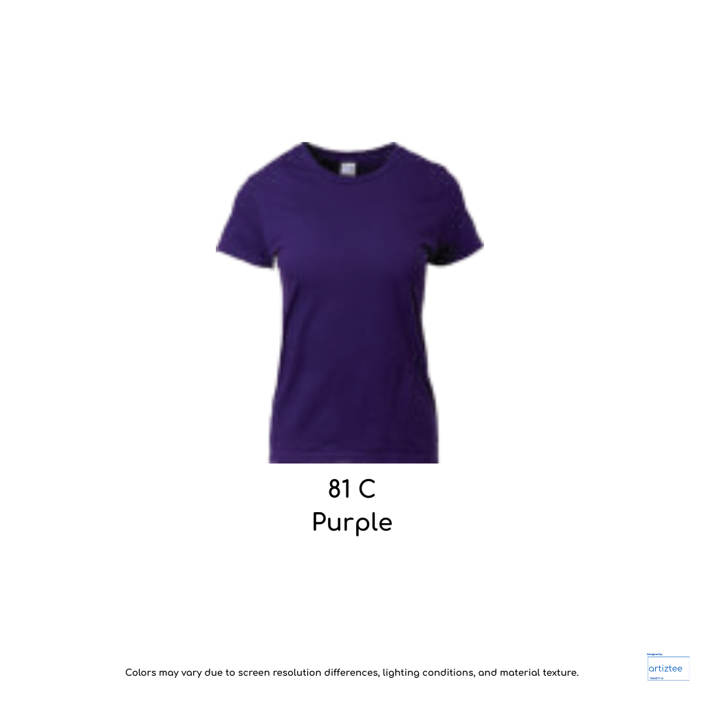 Ladies T-Shirt 180gsm Female | Purple | 76000L 81C