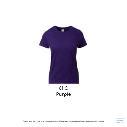 Ladies T-Shirt 180gsm Female | Purple | 76000L 81C