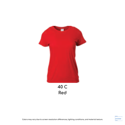 Ladies T-Shirt 180gsm Female | Red | 76000L 40C