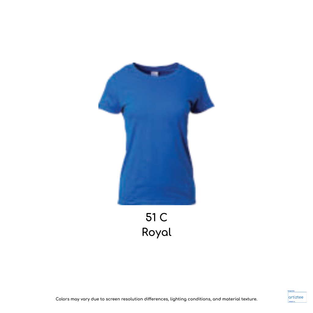 Ladies T-Shirt 180gsm Female | Royal | 76000L 51C