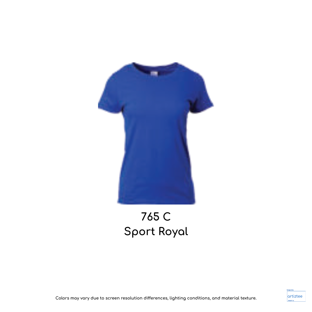 Ladies T-Shirt 180gsm Female | Sport Royal | 76000L 765C