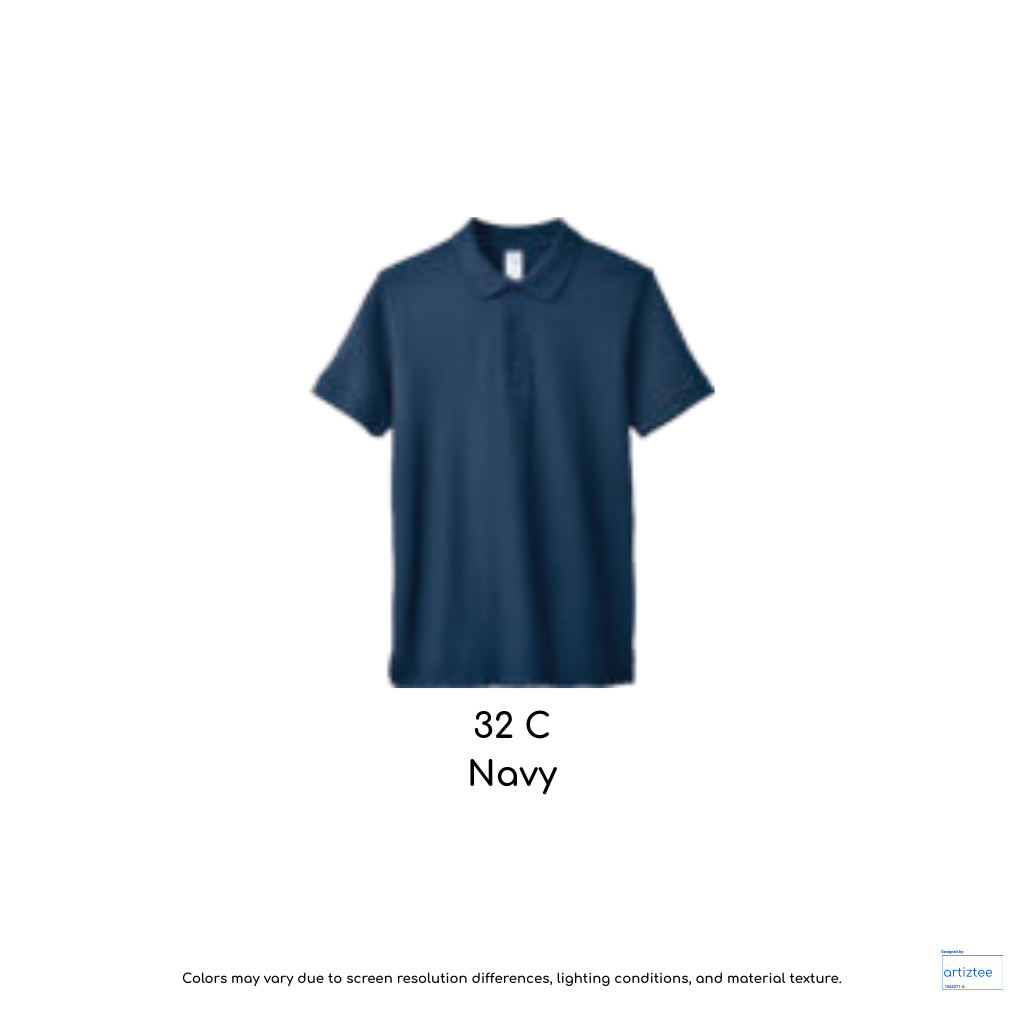Polo Shirt - Gildan Hammer Cotton Pique | 220gsm | 32C Navy | 858A0