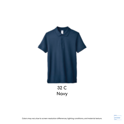 Polo Shirt - Gildan Hammer Cotton Pique | 220gsm | 32C Navy | 858A0