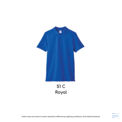 Polo Shirt - Gildan Hammer Cotton Pique | 220gsm | 51C Royal | 858A0