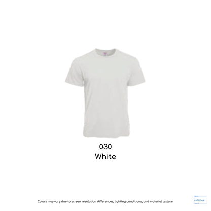 T-Shirt - Prime Siro Cotton Rib-Collar Unisex | White | 030 | AG 180