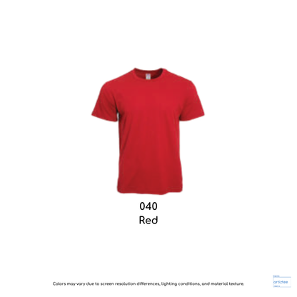 T-Shirt - Prime Siro Cotton Rib-Collar Unisex | Red | 040 | AG 180