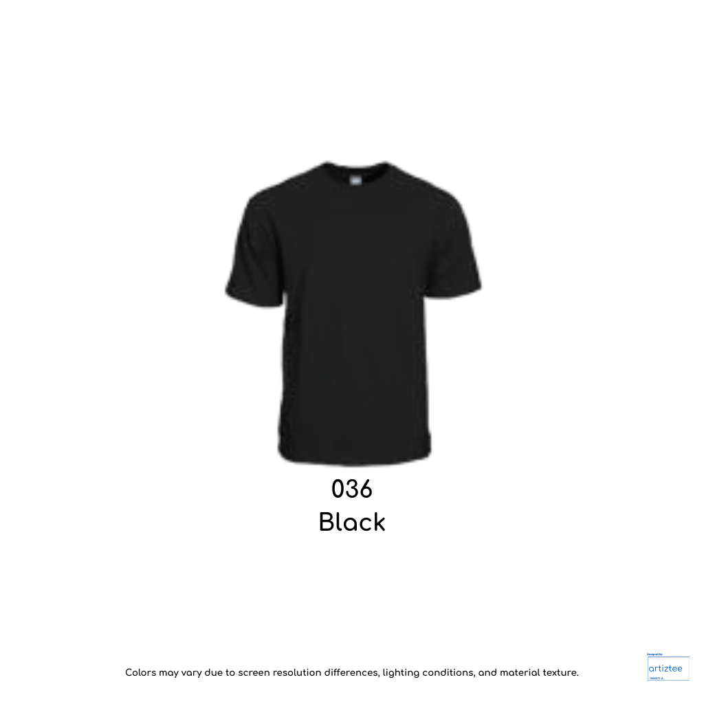 T-Shirt - Symbolic Siro Cotton Unisex | Black | 036 | AG210