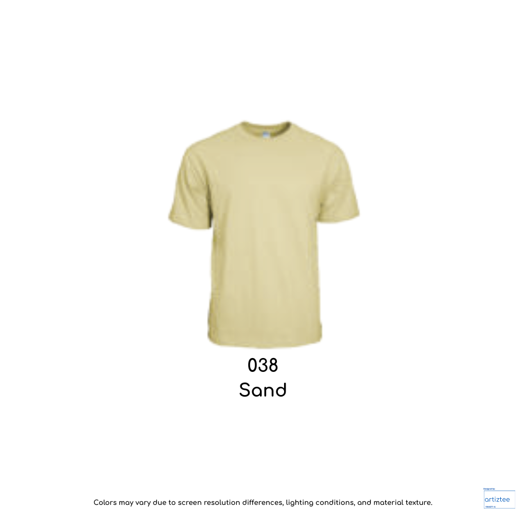 T-Shirt - Symbolic Siro Cotton Unisex | Sand | 038 | AG210