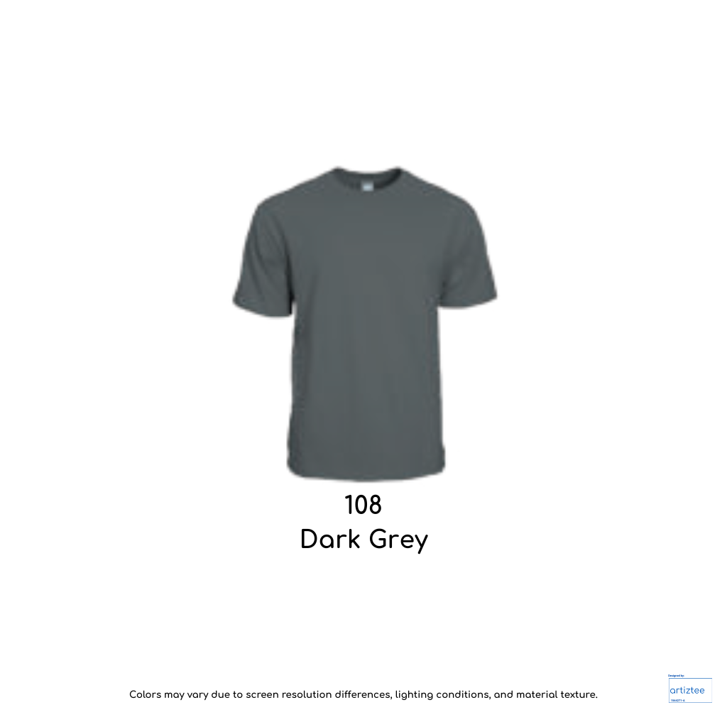 T-Shirt - Symbolic Siro Cotton Unisex | Dark Grey | 108 | AG210