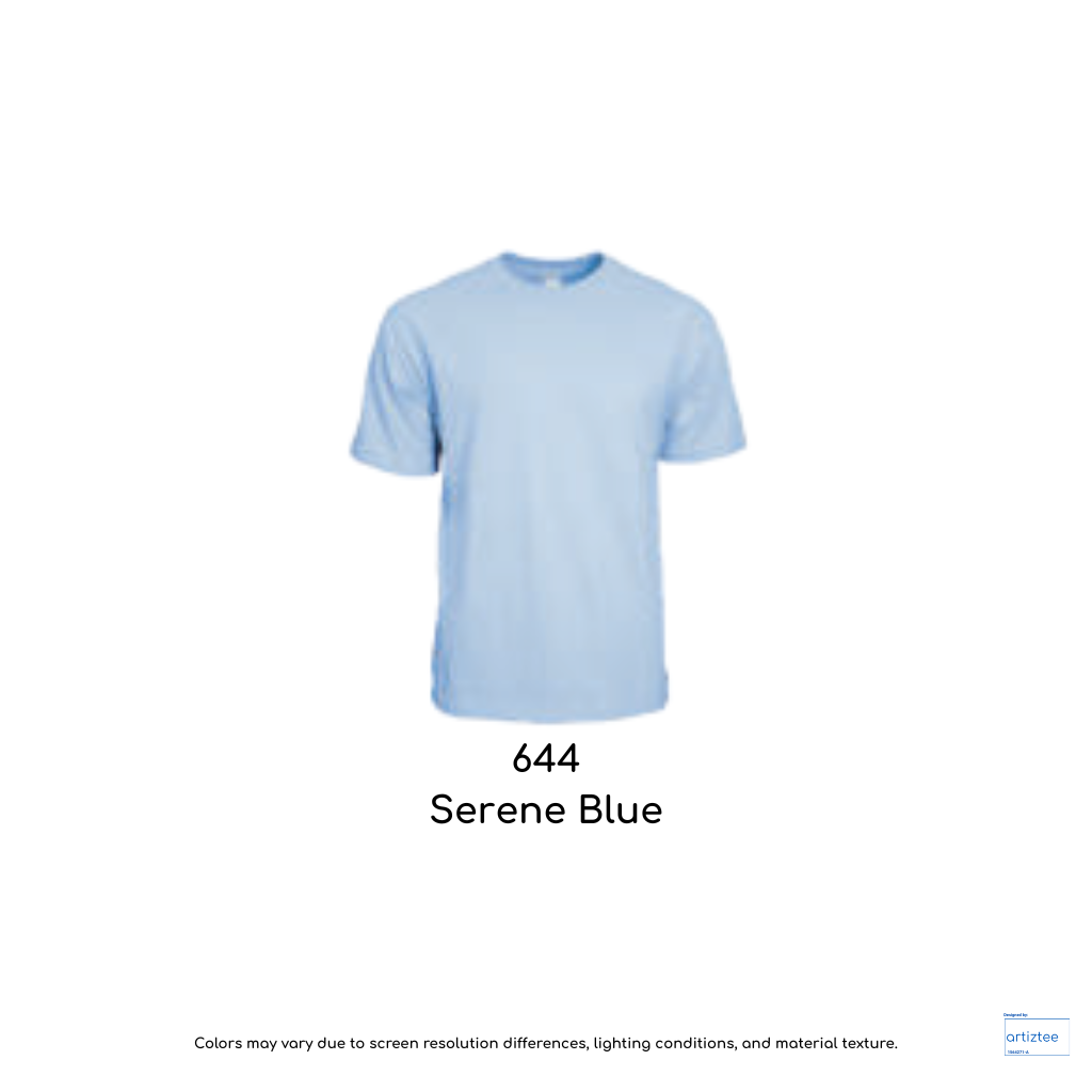 T-Shirt - Symbolic Siro Cotton Unisex | Serene Blue | 644 | AG210