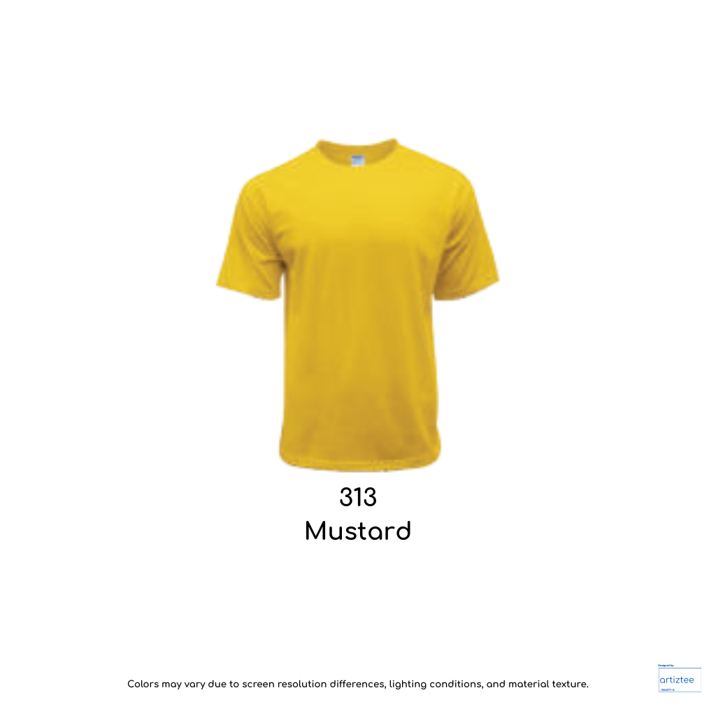 Oversized Fit T-Shirt Ultimate Siro Cotton Unisex Mustard AG240 313
