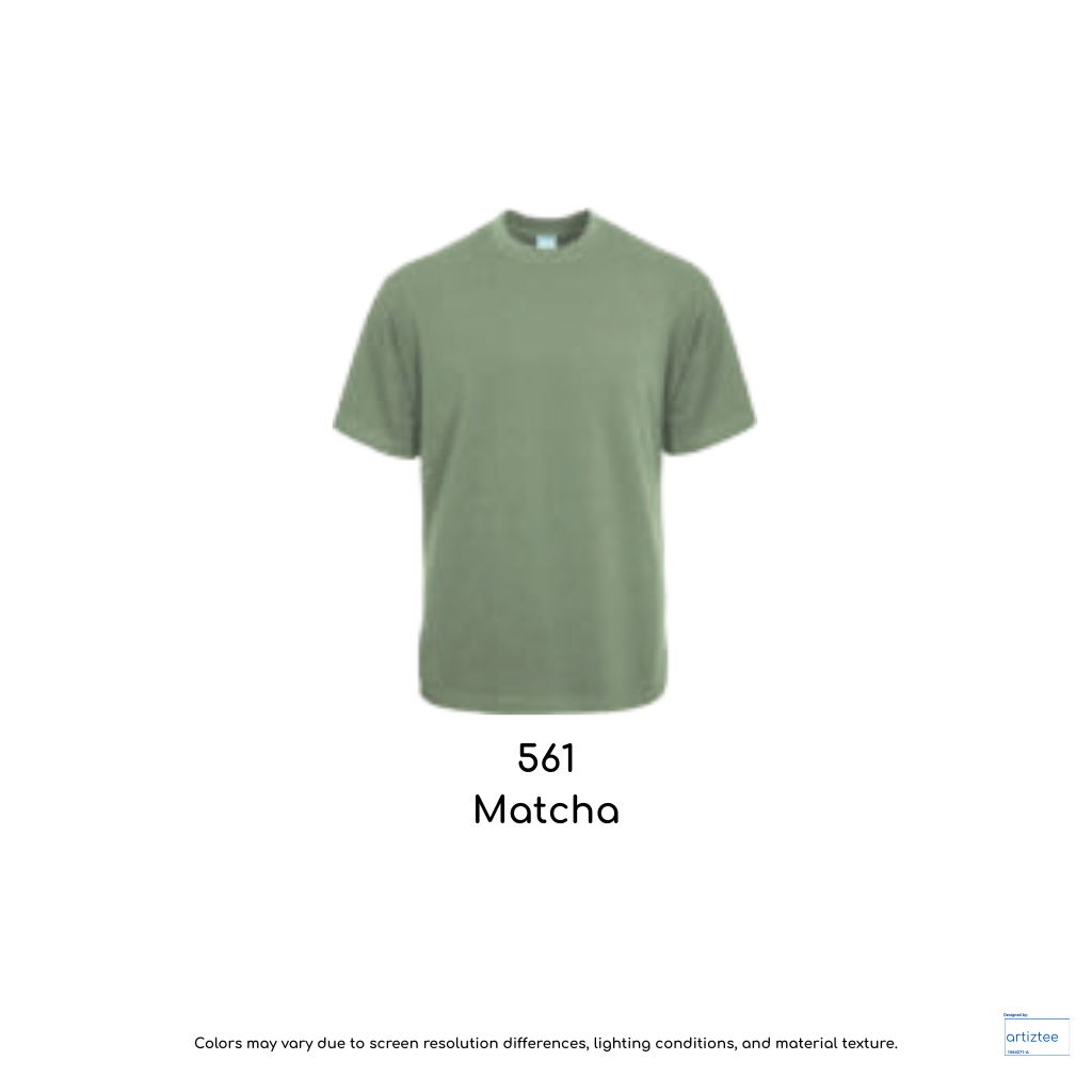 Oversized Fit T-Shirt - Sartorial Siro Cotton | Unisex | Matcha | 561 | AG 280
