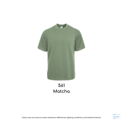 Oversized Fit T-Shirt - Sartorial Siro Cotton | Unisex | Matcha | 561 | AG 280
