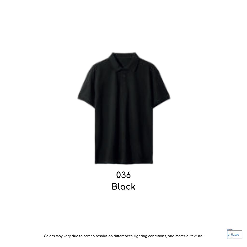 Polo Vero Unisex 220gsm AG3220 Black 036