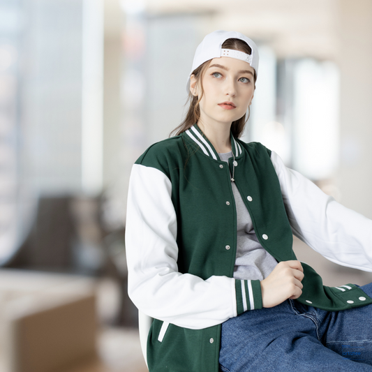 Varsity Jacket Snap Button - Unisex | CRJ3100 | Artiztee