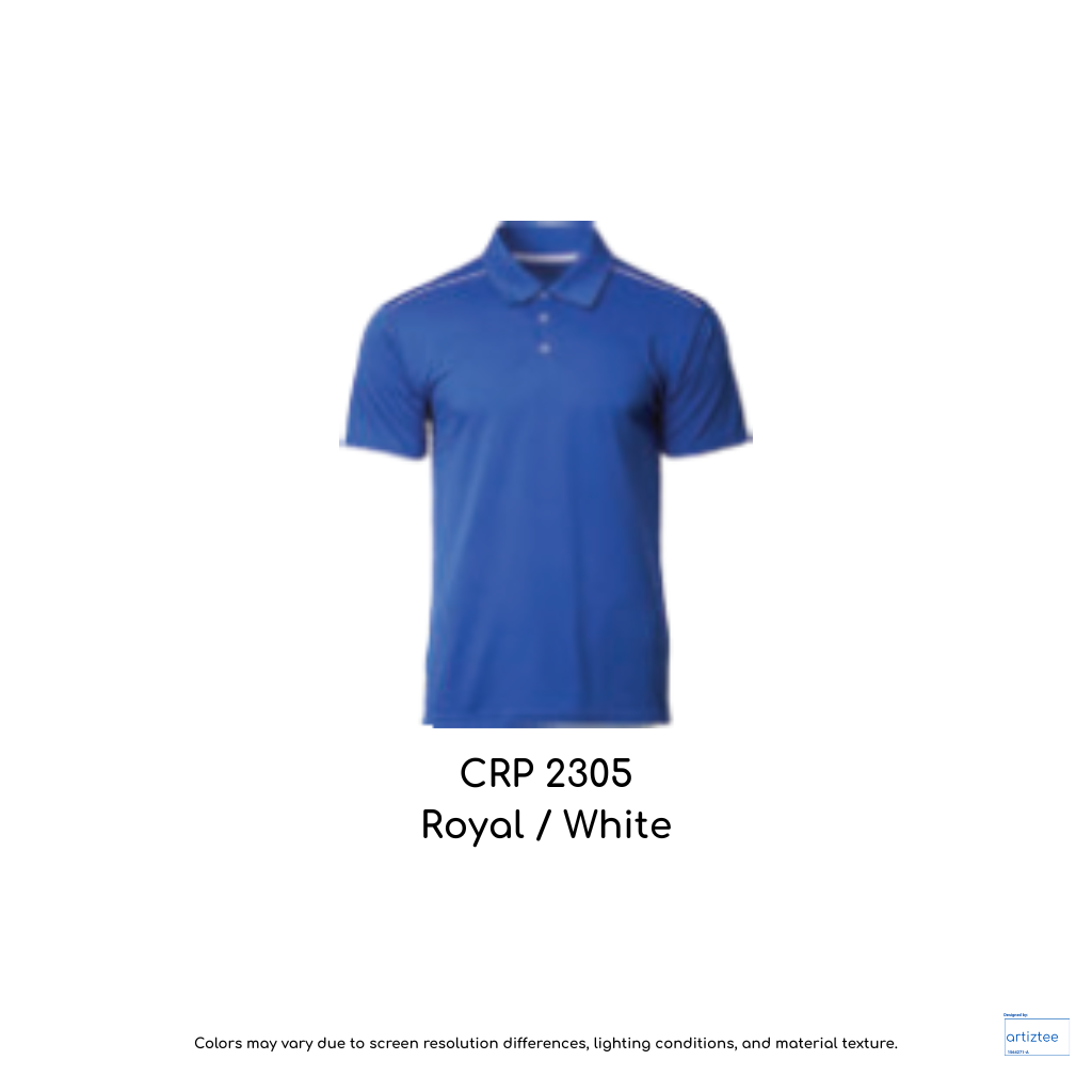Polo Oxley Unisex 160gsm Royal White CRP2305