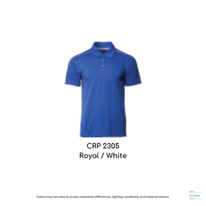 Polo Oxley Unisex 160gsm Royal White CRP2305
