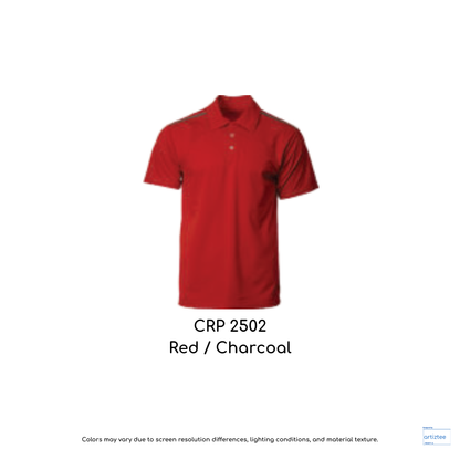 Polo Ocean Quick-Drying Unisex 160gsm Red Charcoal CRP2502