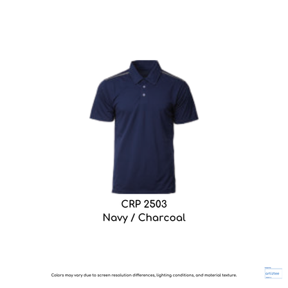 Polo Ocean Quick-Drying Unisex 160gsm Navy Charcoal CRP2503