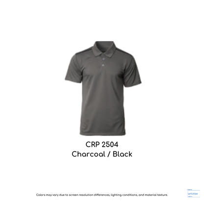 Polo Ocean Quick-Drying Unisex 160gsm Charcoal Black CRP2504
